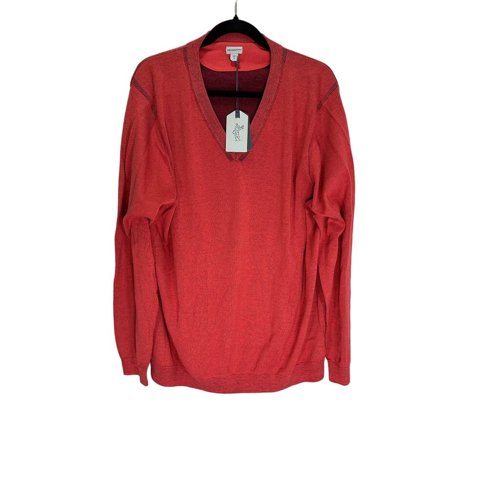 Ashworth NWT Men's V Neck Pullover Sweater in size XL